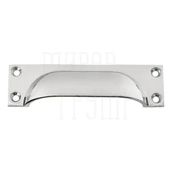 Мебельная ручка 0011 107mm PN полированный никель