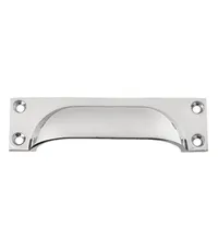 Мебельная ручка 0011 107mm PN полированный никель