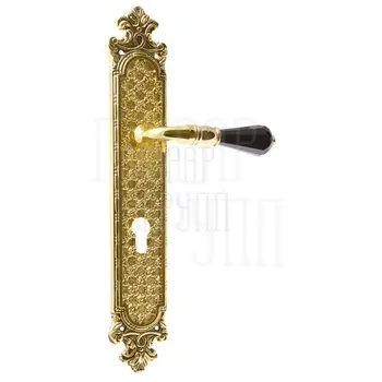 Дверная ручка на планке Mestre OА 4669 черненое золото (cyl)