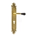 Дверная ручка на планке Mestre OА 4669, черненое золото (cyl)
