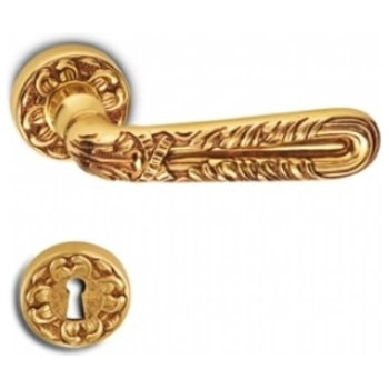 Дверная ручка на розетке Salice Paolo 'Dakar' 3260 французское золото