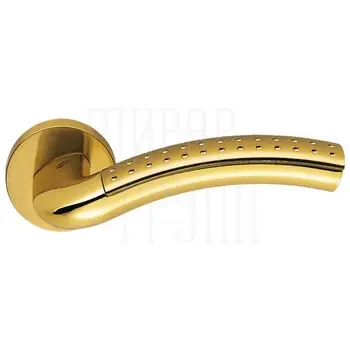 Дверная ручка на розетке Colombo 'Milla' LC 41 RSB матовая + полированная латунь