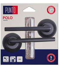 Купить Дверные ручки Punto (Пунто) на круглой розетке "POLO" R.TL54.POLO/H по цене 1`050 руб. в Москве