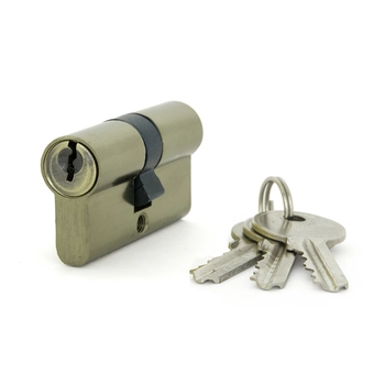 Цилиндровый механизм Фабрика замков E AL 60 античная бронза