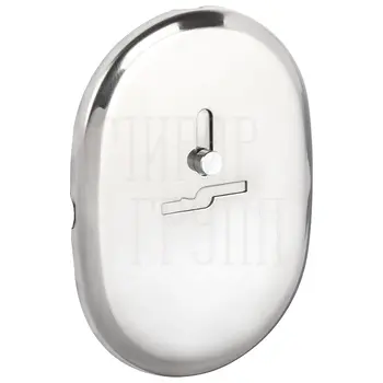 Декоративная Fuaro (Фуаро) накладка ESC 476 (90х65) СP на сувальдный замок с шторкой (тип Меттэм) хром