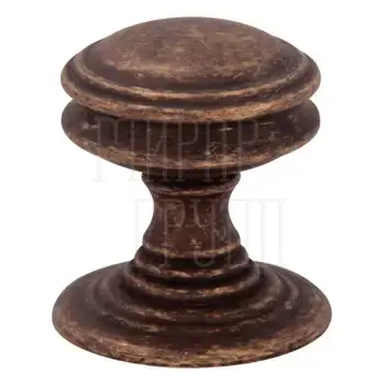 Мебельная ручка-кноб Melodia 801 Ranja (Ø38х42 мм) античная бронза