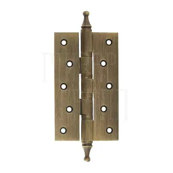Петля универсальная латунная CROWN 126x76x3mm D12mm матовая бронза