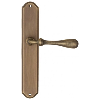 Дверная ручка Fratelli Cattini 'RETRO' на планке PL02 матовая бронза