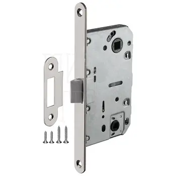 Защелка Ajax (Аякс) врезная PLASTLP96WC-50/IND (кратно коробке 30 шт) матовый никель