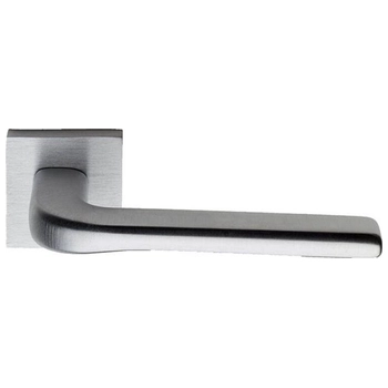 Дверная ручка на квадратной розетке Pasini 'Siena' матовый хром