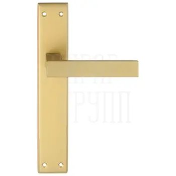 Дверная ручка Extreza Hi-Tech 'ENZO' (Энзо) 117 на планке PL13 латунь pvd (CYL)