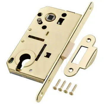 Замок межкомнатный Bonaiti (Бонаити) под цилиндр B-Sweet с отв. планкой 507 латунь