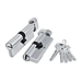 Цилиндровый механизм Fuaro (Фуаро) (200 ZM/90) 2000ZMKnob 90 mm (45+10+35) с вертушкой, хром