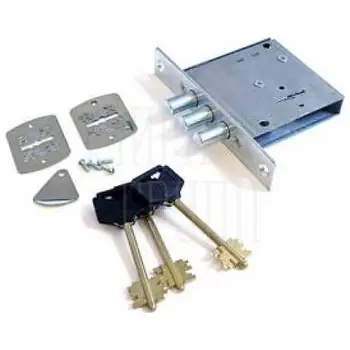 Замок Elbor (Эльбор) врезной сувальдный RеХ.1.5 3 кл. никель