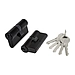 Цилиндровый механизм Fuaro (Фуаро) (100 ZA/60) 1000ZAKey60 mm (25+10+25), черный