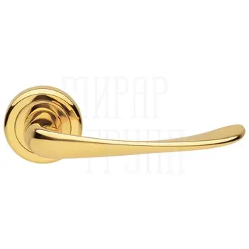 Дверные ручки на розетке Morelli Luxury 'Golf' золото