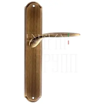 Дверная ручка Extreza 'CALIPSO' (Калипсо) 311 на планке PL01 матовая бронза