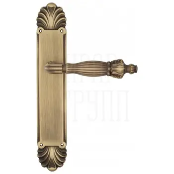 Дверная ручка Venezia 'OLIMPO' на планке PL87 матовая бронза 