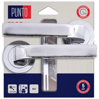 Ручка Punto (Пунто) раздельная LM/A R.TLK52.EVO/HD хром
