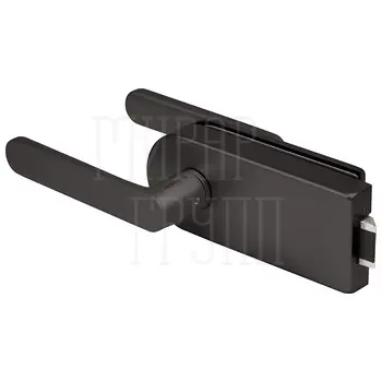 Комплект: замок+ручка Armadillo (Армадилло) для стеклянной двери Space.GL.LUV BL