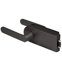 Комплект: замок+ручка Armadillo (Армадилло) для стеклянной двери Space.GL.LUV BL