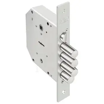 Замок Elbor (Эльбор) врезной сувальдный с задвижкой и защёлкой RеХ.3.9 (правый) никель