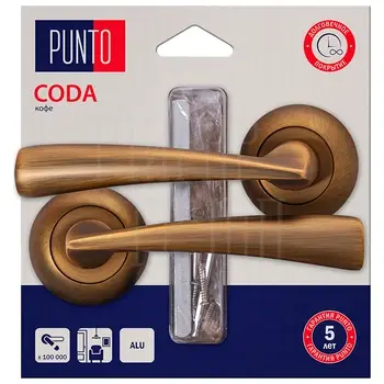 Ручка Punto (Пунто) раздельная LM/A R.TL54.CODA/HD кофе