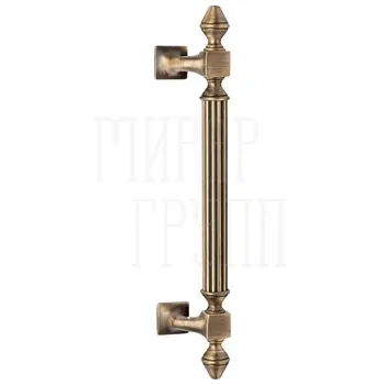 Ручка дверная скоба Extreza IMPERO 500 мм межосевое 370 мм матовая бронза