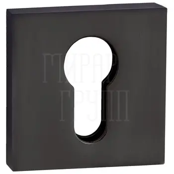 Накладки квадратные на цилиндр PUERTO INET AL 03 матовый черный никель