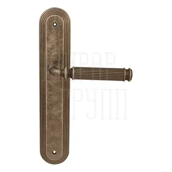 Дверная ручка на планке Melodia 290/235 'Ranja' античное серебро