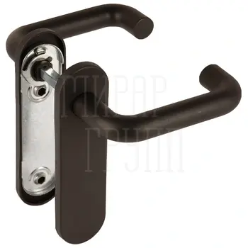 Ручка Fuaro (Фуаро) дверная FP.DH172.0433 W/CYL HOLE NE (9x140) без отверстий под ЦМ черный