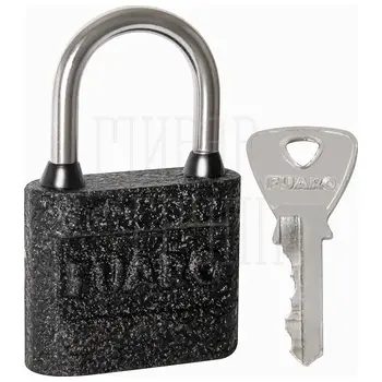 Замок навесной Fuaro (Фуаро) PL-03-40 англ. 3 кл. коробка никель