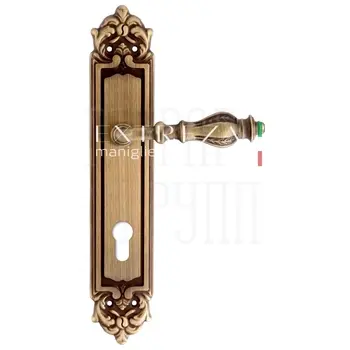Дверная ручка Extreza 'EVITA' (Эвита) 301 на планке PL02 матовая бронза (cyl)