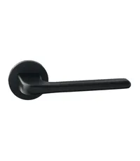 Дверная ручка на круглой розетке 410 TOP BL R черный