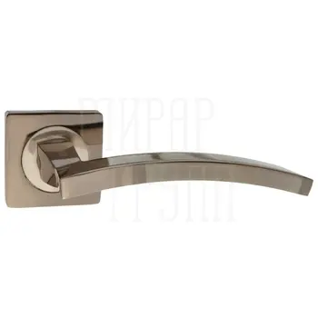 Дверные ручки Puerto (Пуэрто) INAL 520-02 на квадратной розетке черный никель + никель