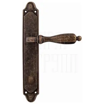 Дверная ручка на планке Melodia 298/158 'Camilla' античная бронза (wc)
