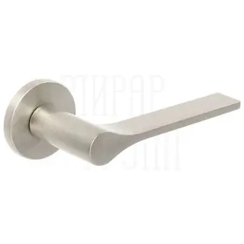Дверная ручка Extreza Hi-Tech 'LONDA' (Лонда) 131 на розетке R12 матовый никель
