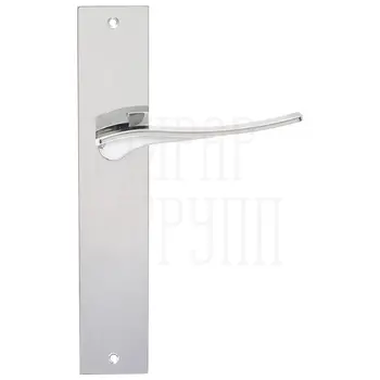 Дверная ручка Extreza Hi-Tech 'MONBLAN' (Монблан) 105 на планке PL11 матовый хром (WC)