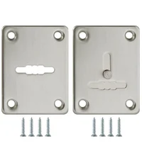 Купить Накладка Fuaro (Фуаро) на сувальдный замок ESC.S-lift+S/K.set (ESC081/082) мат.никель (2шт.) по цене 183 руб. в Москве