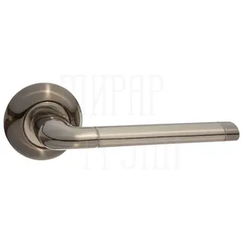 Дверные ручки Puerto (Пуэрто) INAL 503-08 на круглой розетке черный никель + никель