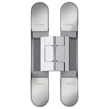 Дверная петля скрытой установки Ceam с 3D регулировкой 1429-MAX 134x24 (35-50 кг) никель