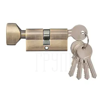Цилиндр 60 30/30 WC 5 ключей MAB матовая бронза