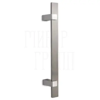 Дверная ручка-скоба Convex 879s (400/230 mm) матовый никель