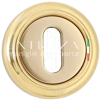 Накладка дверная под ключ буратино Extreza KEY R01 полированная латунь