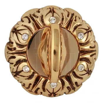 Фиксатор Class (wc) NEW / 6 Swarovski золото 24к + коричневый + 6