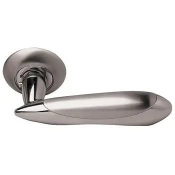 Дверные ручки на круглой розетке Archie S010 61 белый никель