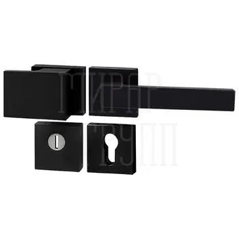 Комплект ручек на входную дверь Tupai с броненакладкой 3230/2275 черный