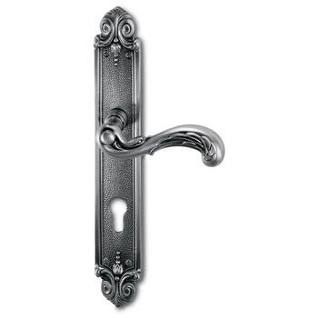 Дверная ручка на планке Salice Paolo 'Beirut' 4301 античное серебро