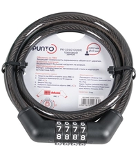 Купить Замок Punto (Пунто) тросовый PK-BIKE-1010-CODE (10х1000) /подвес по цене 440 руб. в Москве