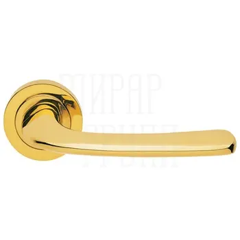 Дверные ручки на розетке Morelli Luxury 'Sand' золото